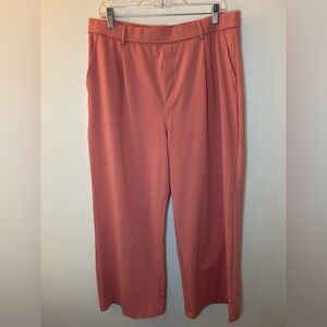 Halara Flex High Waisted Pockets, Straight Leg Work Pants - Candy Pink